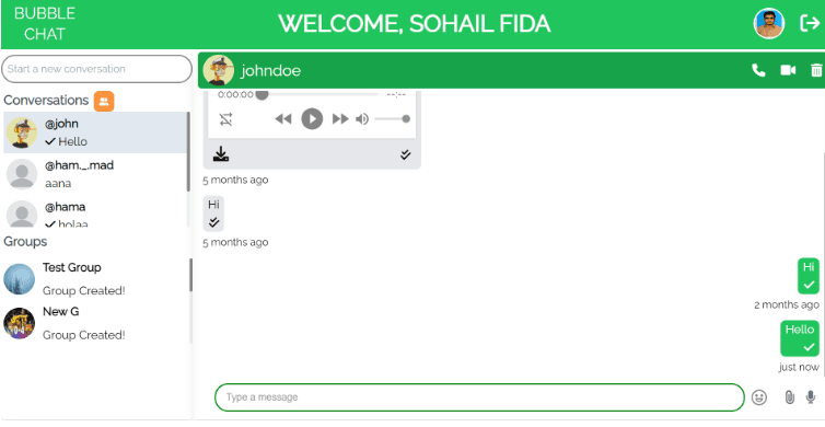 Bubble Chat