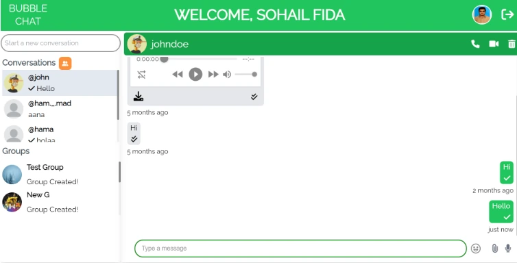 Bubble Chat